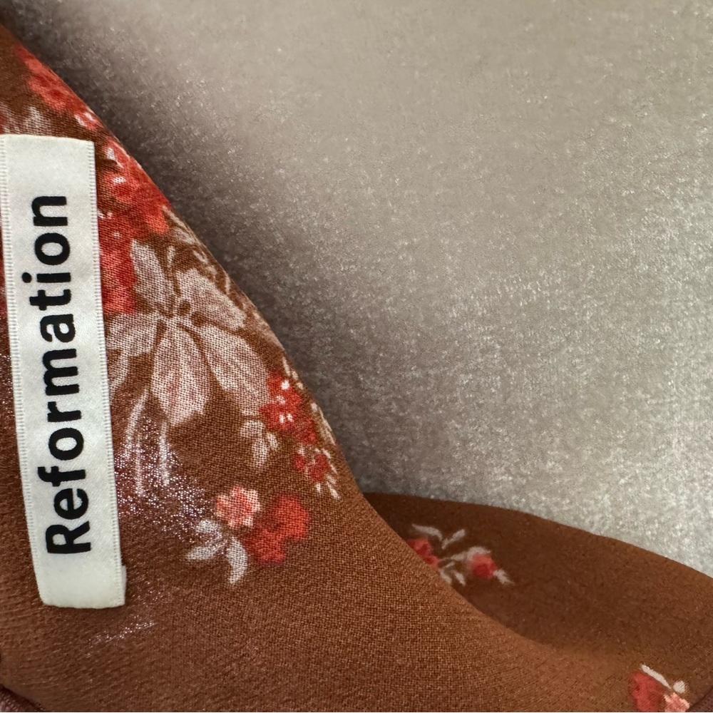 Reformation Arie Midi Dress Nona Floral Print - Picture 10 of 12